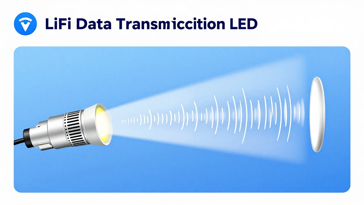 LiFi Datenübertragung durch LED-Licht