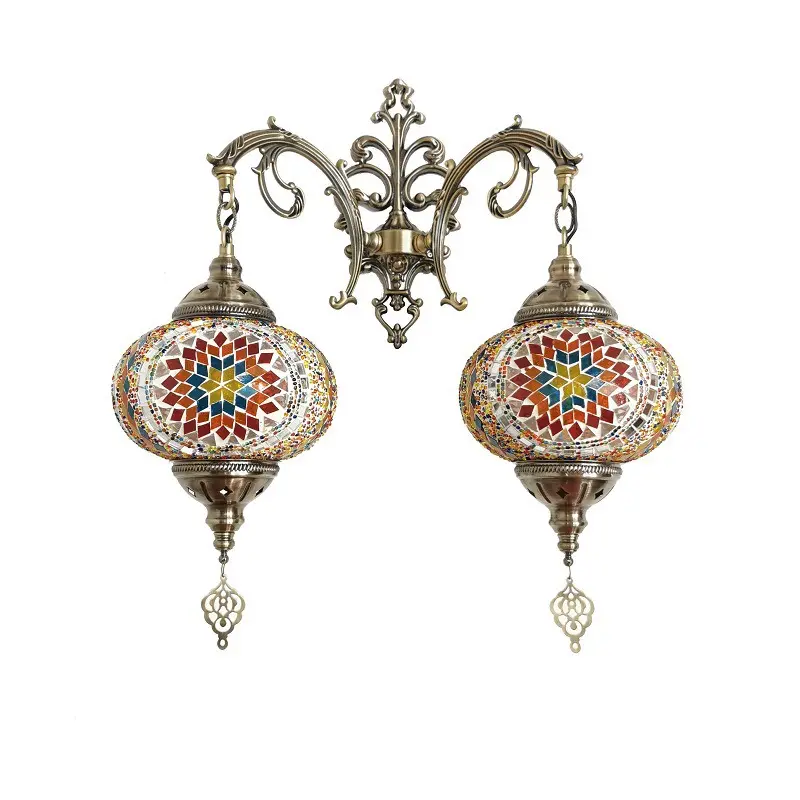 Türkische klassische Doppelkopf-Wandleuchte