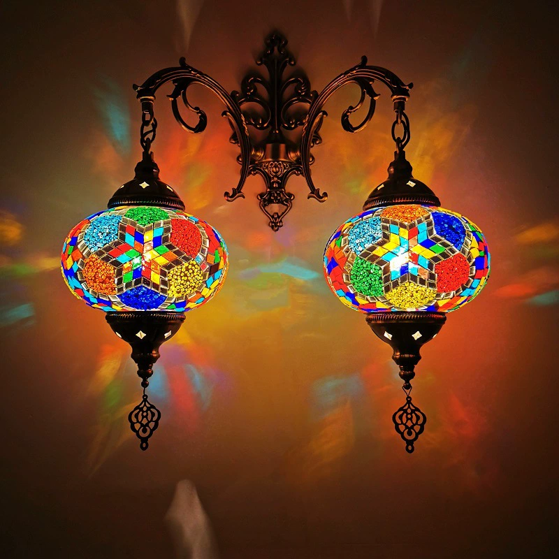 Türkische klassische Doppelkopf-Wandleuchte